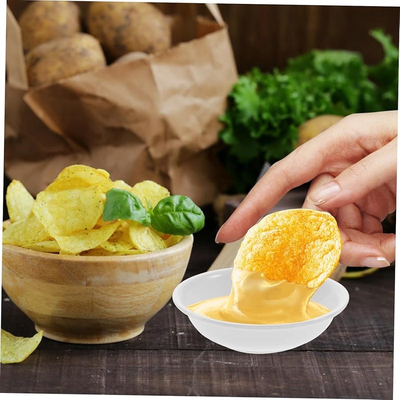 White Sauce Dishes Small Condiment Trays 30pcs for Dipping Appetizers Home Restaurant - Image 5